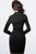 Jovani - 1460 Embellished High Neck Long Sleeve Sheath Dress In Black