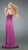 La Femme - Strapless Ruched Long Gown 14605 in Purple