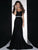 Panoply - 14605V Strapless Beaded Gown with matching Bolero In Black