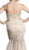 Strapless Beaded Trumpet Evening Gown
