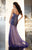 Panoply - 14625 Encrusted Sweetheart Sheer Evening Gown In Blue
