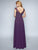 Nina Canacci - 1465 V Neckline Beaded Embellished Evening Gown In Purple