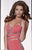 Panoply - 14683 Beaded Sheer Cutout Evening Gown In Pink