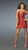 La Femme - Dazzling Short Dress 14740 in Red