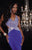 Panoply - Captivating V-Neck Glitter Jersey Gown 14741 In Blue