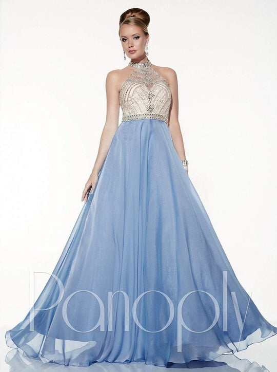 Panoply - Ravishing Beaded Long Evening Gown 14799 In Purple