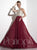 Panoply - Ravishing Beaded Long Evening Gown 14799 In Red