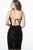 Jovani - 1480 Embellished Straight Neck Sheath Dress In Black