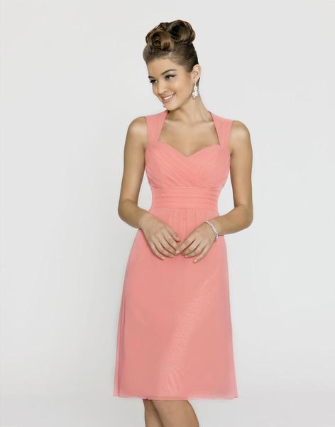 Alexia Designs - 148S Pleated Sweetheart A-Line Dress In Pink