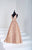 Panoply - 14907 Ornate Tri-band Accented Plunge Metallic Ballgown In Pink and Gold