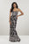 Panoply - 14937 Embroidered Strapless Dress with Overlay In Black and Pink