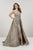 Panoply - 14943 Beaded Sweetheart Gown With Overskirt In Gold