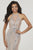Panoply - 14949 Beaded High Halter Trumpet Dress In Gold