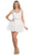 One Shoulder Surplice Tiered Cocktail Dress