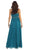 Strapless Shirred Sweetheart Chiffon Evening Dress