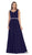 Jeweled V-Neck Chiffon A-Line Prom Dress