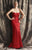 Theia - Strapless Sweetheart Ruched Taffeta Gown 881196 in Red