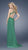 La Femme - Long Dress with Side Cut Outs and Slit 15015 In Green