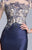 Janique - Bejeweled Bodice Cocktail Dress 1502 in Blue