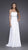 La Femme - Jewel Trimmed Ruched Sweetheart Gown 15027 In White