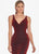 Ashley Lauren - 1503 Sleeveless Metallic Scuba Mermaid Evening Dress In Red