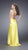 La Femme  - Vibrant Embellished Halter Sheath Gown with Keyhole Cutout 15061 in Yellow