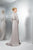 Marsoni by Colors - M115 Beaded Empire Long Dress with Blazer in Silver