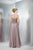 Marsoni by Colors - M109 Embellished A Line Long Gown In Brown