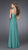La Femme - Strapless Ruched V-Neck Empire Waist A-line Dress 15085 In Green