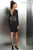 Long Sleeve Cocktail Dress with Grommets M307
