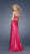 La Femme - Long Dress with Intricate Beaded Neckline 15121 In Pink