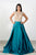 Lattice Embellished Bateau Illusion A-Line Gown 31015