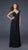La Femme - Jewel Embellished Sweetheart Long Gown 15126 In Black