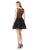 Colors Dress - 1513 Embellished Illusion Bateau Dress  In Black