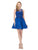 Colors Dress - 1513 Embellished Illusion Bateau Dress  In Blue