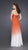 La Femme - Strapless Long Dress 15144 In Orange and White