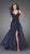La Femme - Twisted Ruched Sweetheart Chiffon A-line Gown 15148 In Blue