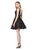 Colors Dress - 1517 Sequined V-neck A-line Dress In Black