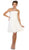 May Queen - Floral Embroidered Strapless Cocktail Dress