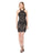 Colors Dress - 1519 Halter Beaded Embroidery Evening Dress in Black