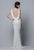 Terani Couture - Glamorous Crystal Accented Scoop Neck Column Gown 151E0265A In White