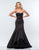 Terani Couture - Strapless Sweetheart Mermaid Gown 151E0314B in Black