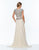 Terani Couture - 151M0351A Crystal Encrusted A-Line Gown in White