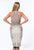 Terani Couture - 151C0214A Sequined High Halter Cocktail Dress in Silver