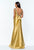 Terani Couture - Astonishing  Trumpet Gown with Cape Details 151E0297A In Gold