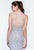 Terani Couture - 151E0429A Chiffon Scalloped Sheath Gown in Silver
