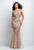 Terani Couture - Embellished Panel Mermaid Gown 151GL0325A In Brown