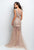 Terani Couture - Embellished Panel Mermaid Gown 151GL0325A In Brown