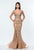 Terani Couture - Beads and Jewel Detailed Mermaid Gown 151GL0425A In Brown