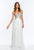 Terani Couture - 151P0026A Strapless Jewel Encrusted Sweetheart Gown in White and Neutral